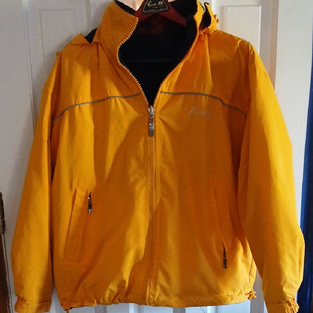 Bright Yellow Windbreaker for Men